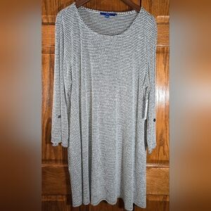 Apt 9 Black and White Tunic Dress,  sz XXL